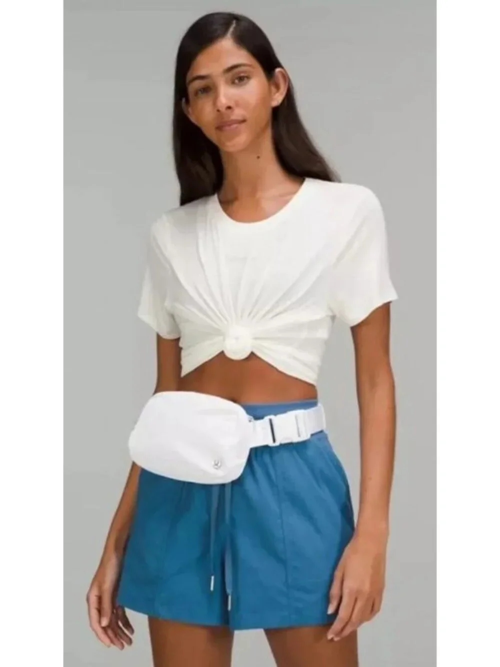 NEW Lululemon Everywhere Belt Bag 1L, White with Silver Logo